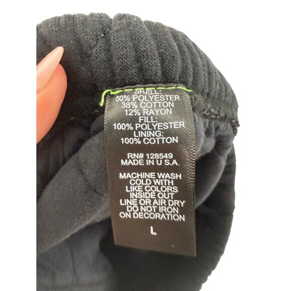 Aviator Nation Black Quilted Sweatpants Women’s Size M Cozy Joggers Loungewear - Picture 7 of 11